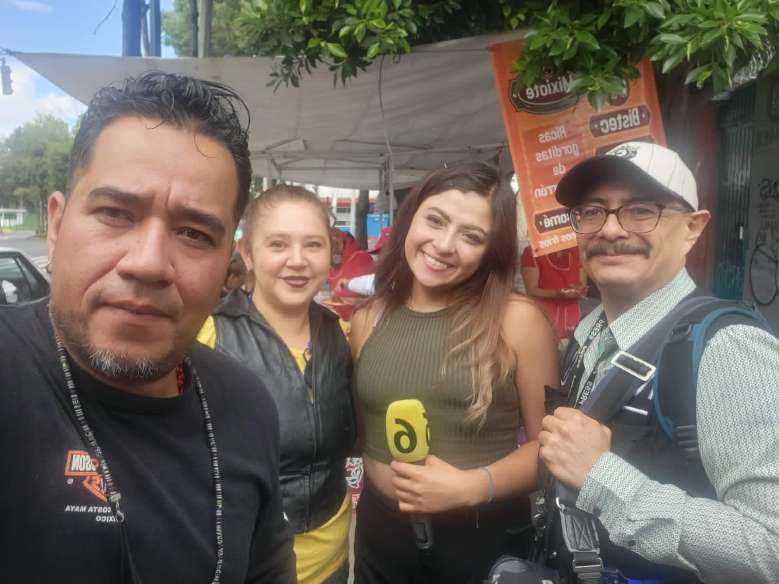 Con la prensa